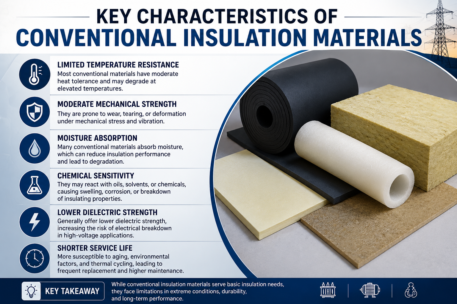 Key Characteristics of Conventional Insulation Materials